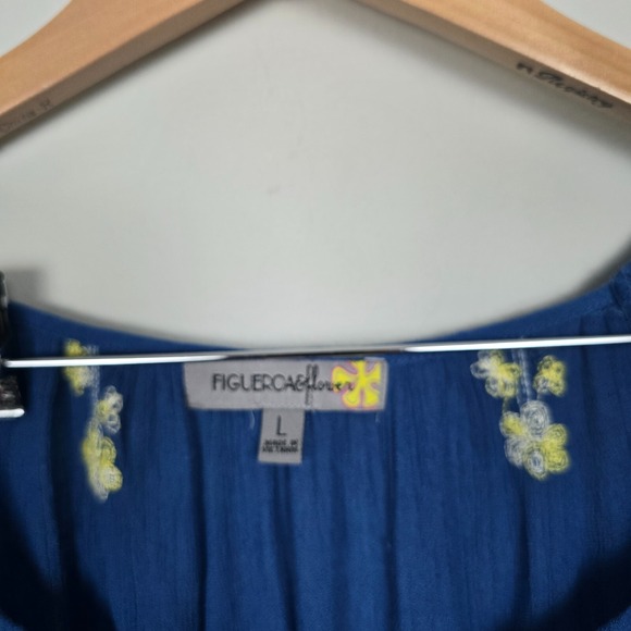 Floral Blue Maxi Dress - Picture 4 of 12